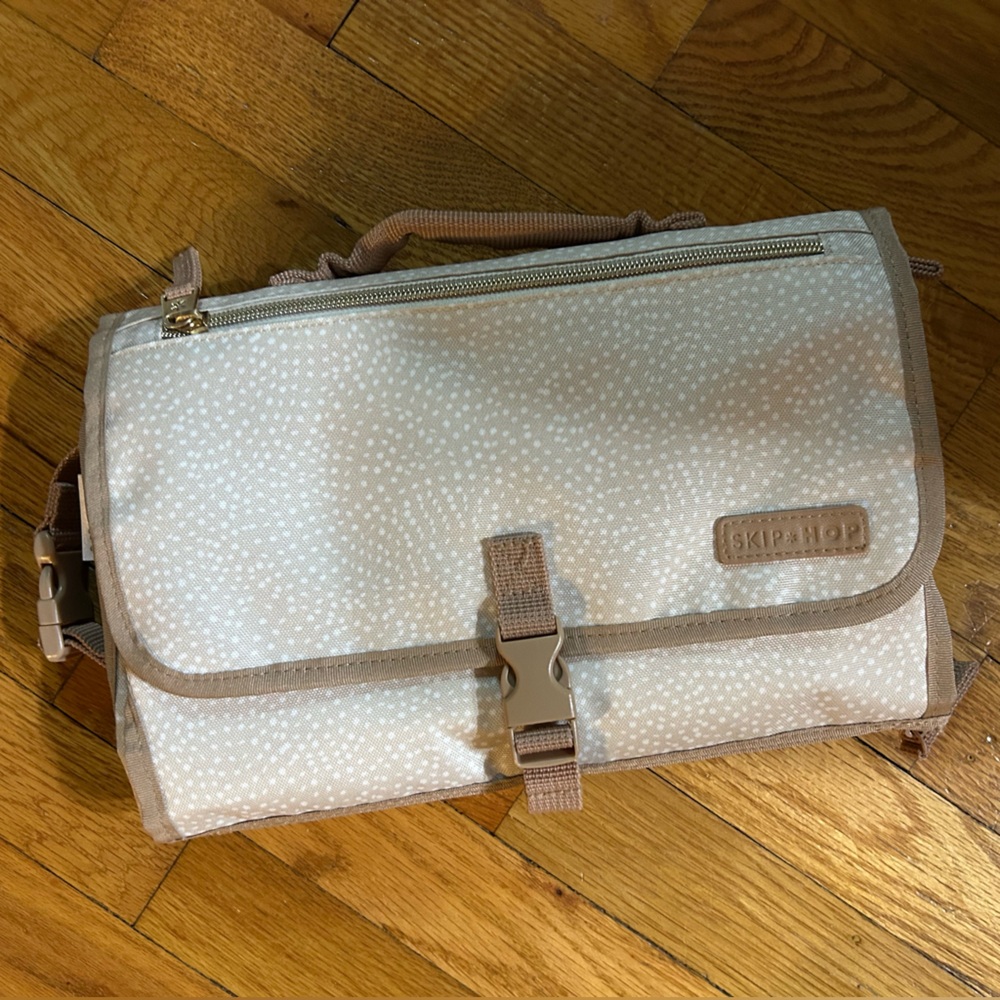 Skip Hop Cream and Tan Baby Changing Mat
